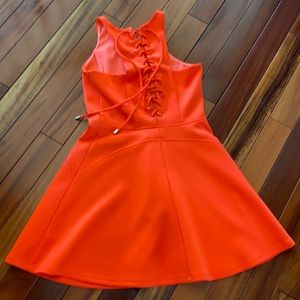 Miss Behave Jrs Orange Dress
